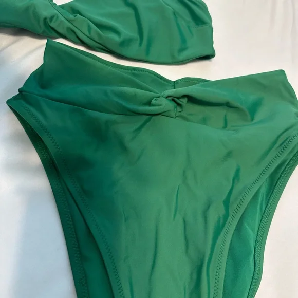 Aerie Green Twist Front Bikini Set - Picture 2 of 6